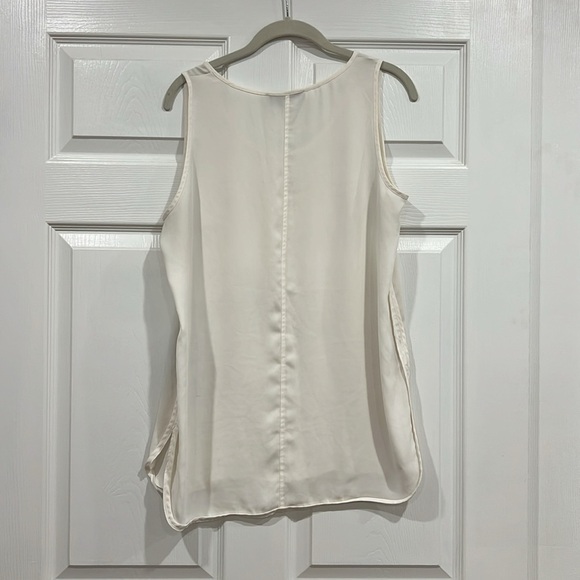 LOFT Tank Shell Womens Cream Size Medium - Picture 2 of 5